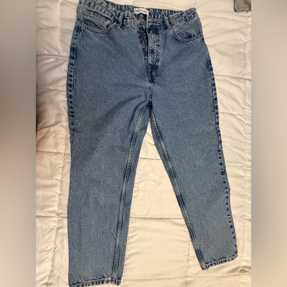 Zara High Rise Blue Women's Jeans